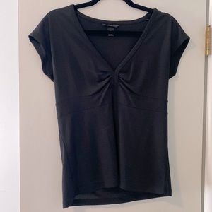 H&M black jersey top size M